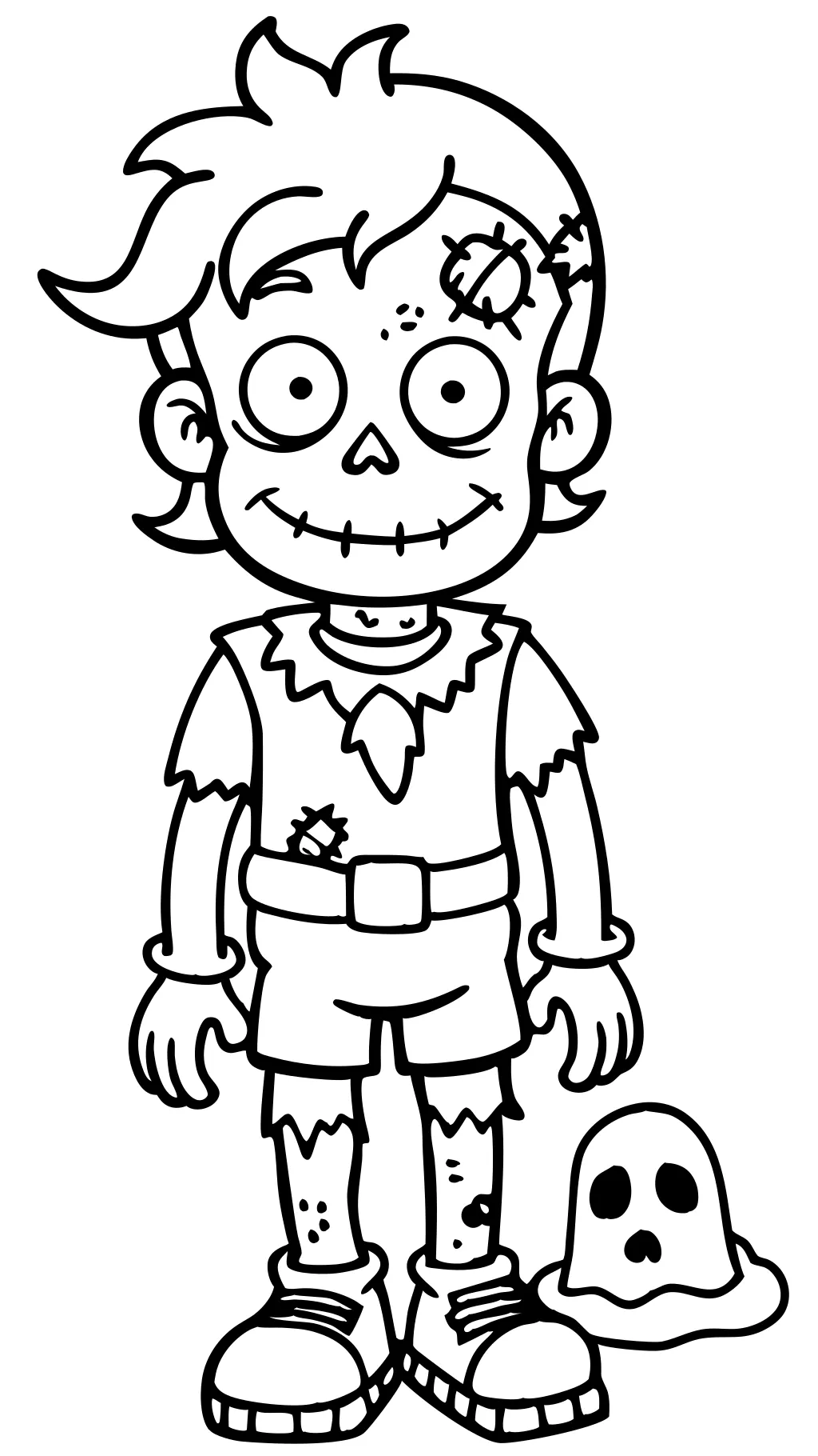 zombie coloring page